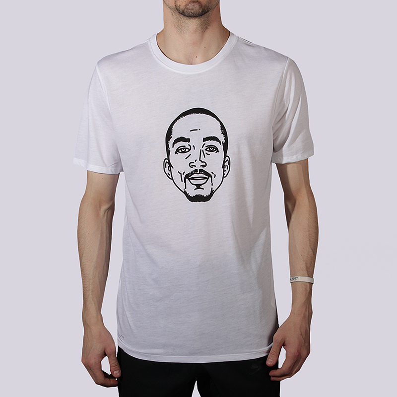 мужская белая футболка Nike JR Face 899439-100 - цена, описание, фото 1